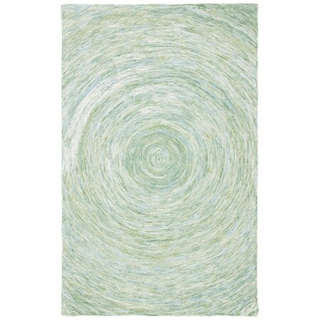 Safavieh 3 x 5 ft. Contemporary Ikat Rectangle Rug Sage & Green IKT633W-3